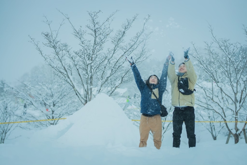 ～冬～　雪国、牧歌の里でサプライズフォト♪
