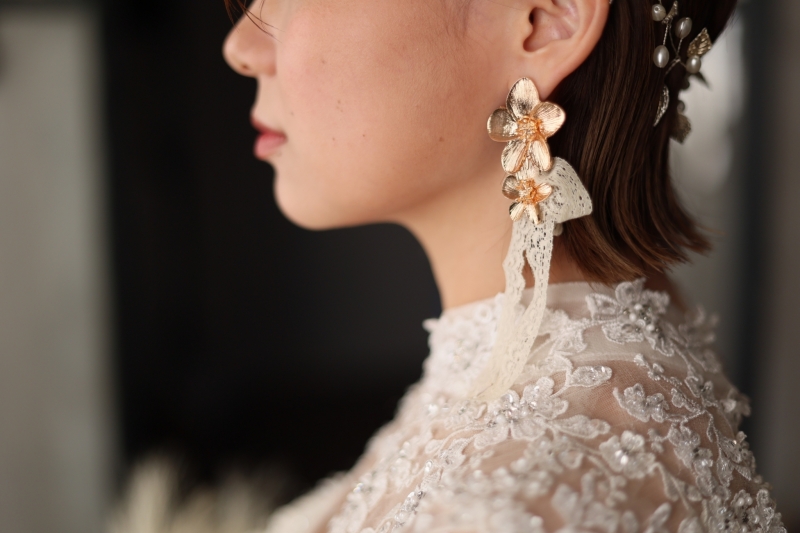 新婦さんの可愛い小物も忘れずに、、、。