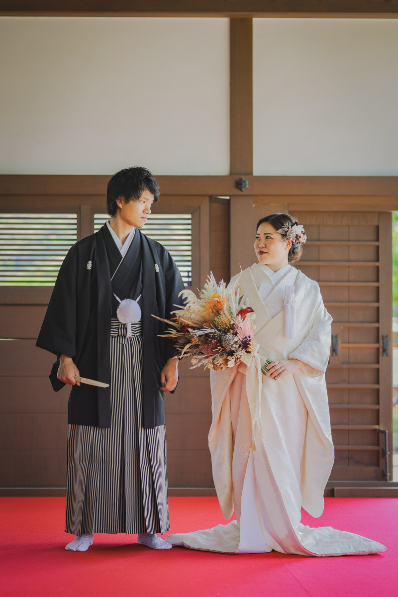 岐阜公園の縁側にて