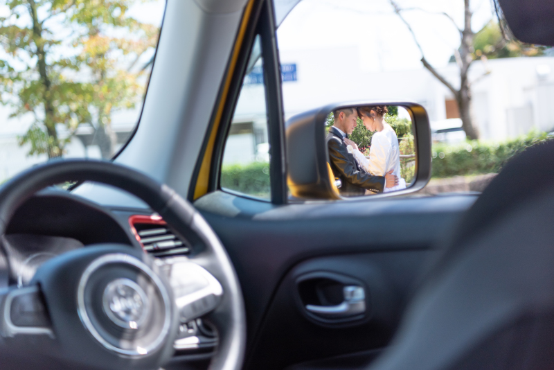 ミラー越しに、こんな素敵な1枚も！