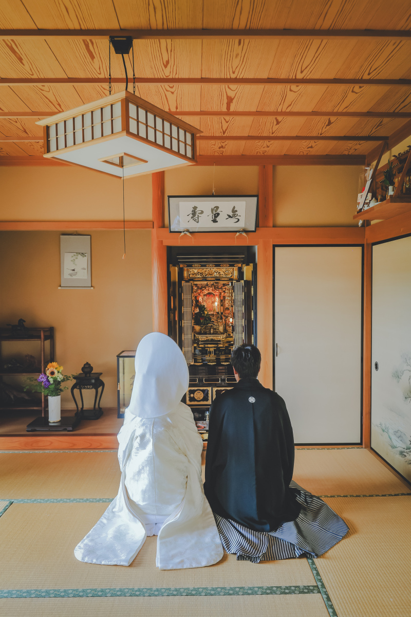 ご実家にて、結婚のご報告