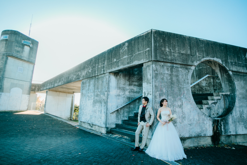 コンクリートの展望台自体がなんだか絵になる