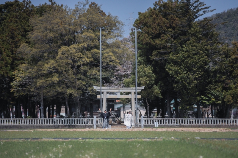 と思ったら、神社さんに到着。しっとり撮りますよ～