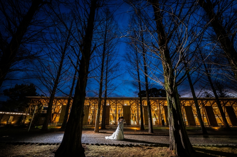 学びの森イルミネーション ~地元で叶えるナイトフォトウェディング~