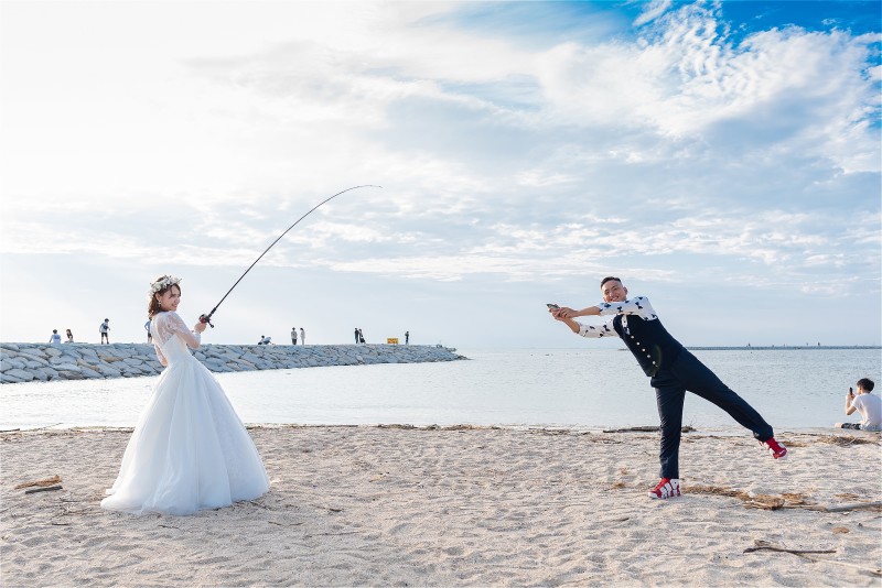 大好きな海と趣味の釣りでカジュアルフォト(^^)/