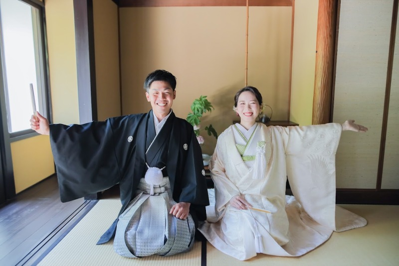 現地の和室を借りて、床の間から撮影スタートです～