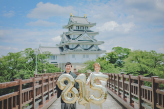 真夏の和装前撮り　～墨俣 一夜城～