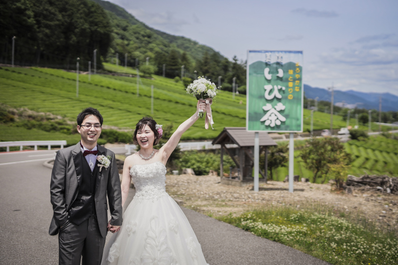 まずは揖斐茶畑から撮影スタートです～！