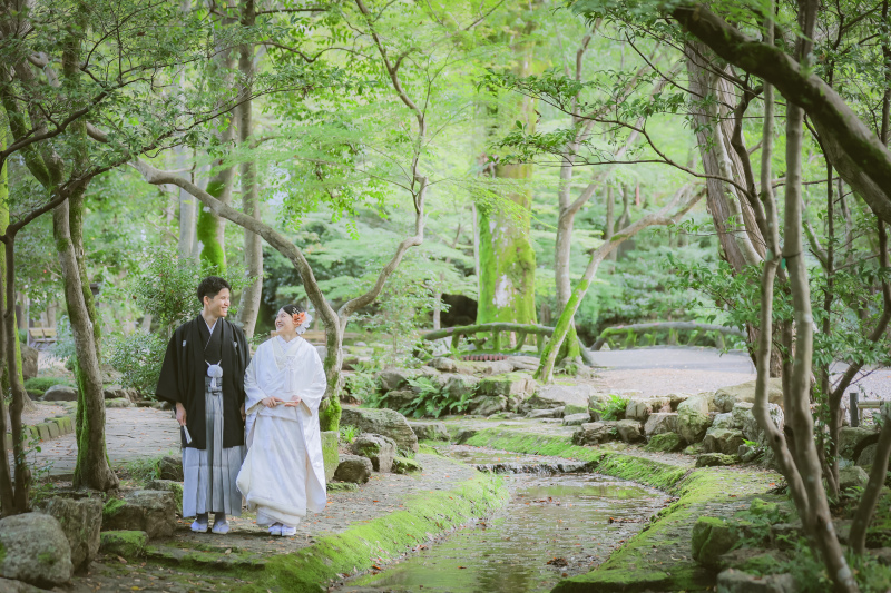 緑が生い茂る岐阜公園からSTART