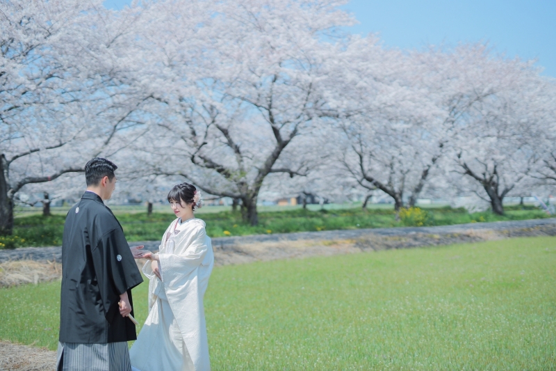 真っ青な空に、満開の桜！もう大満足な一日♡