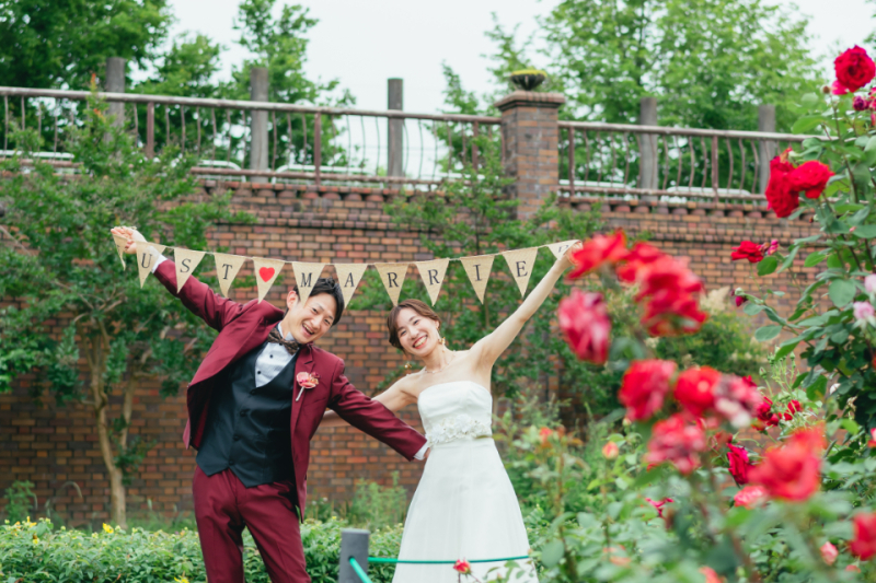 ウェディングドレス×長良公園