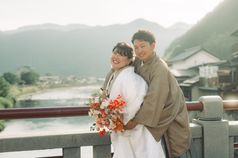 ラストは、郡上の山と川をバックに！