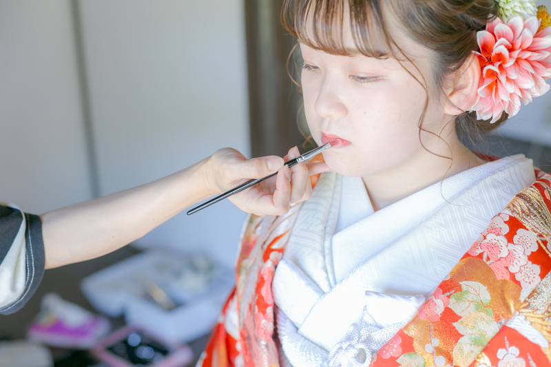 新婦さんのリップシーン♪