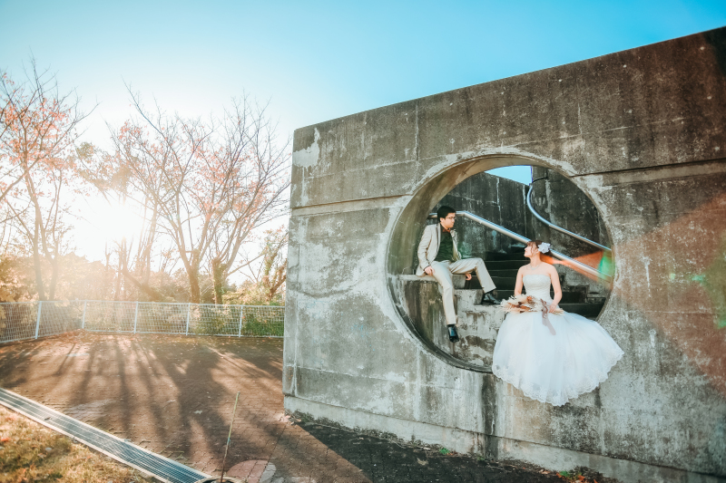 まるいデザインがなんだか、お二人を包み込むように