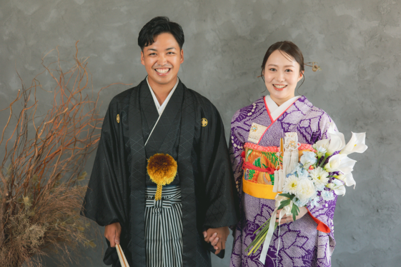 まずは、ご自身の振袖姿から撮影START