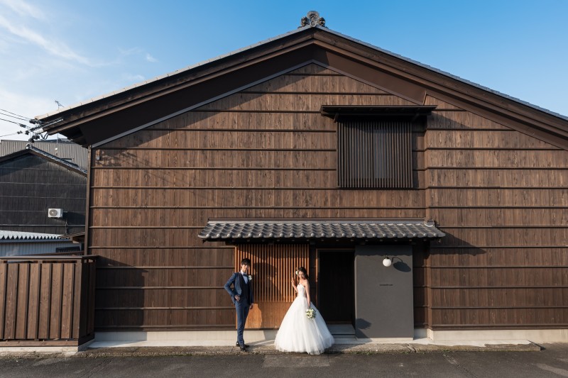 昨年OPENされたフレンチレストランの前でパチリ