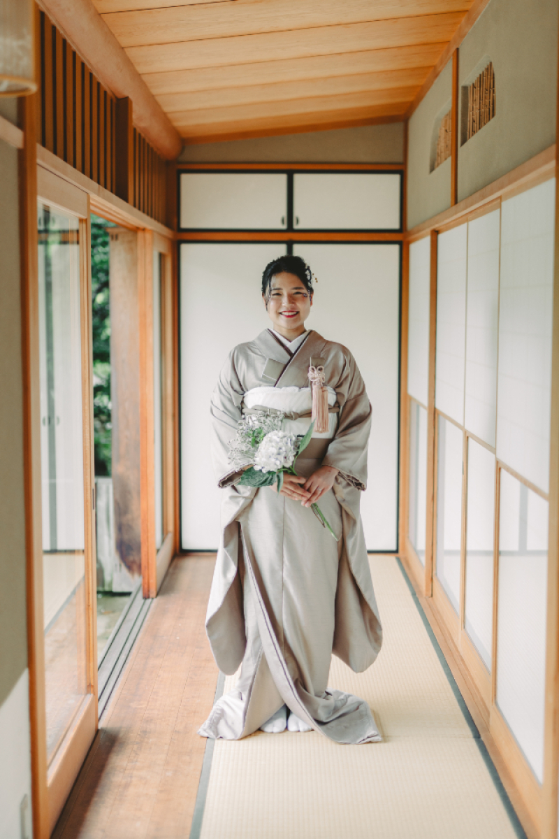 ブラウンの色掛下もオシャレ～！