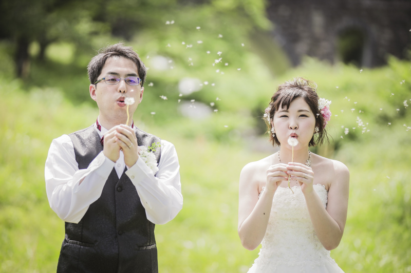 たんぽぽの綿毛をふぅ～(*^^)v