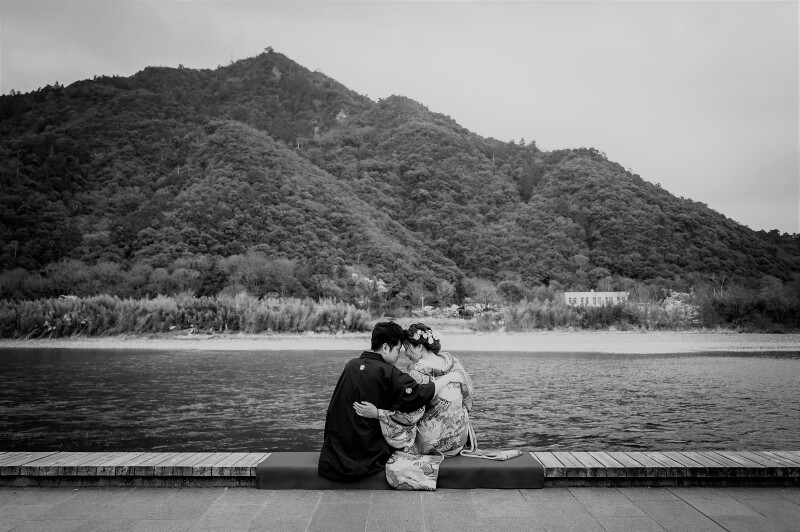 モノクロでしっとり、、、