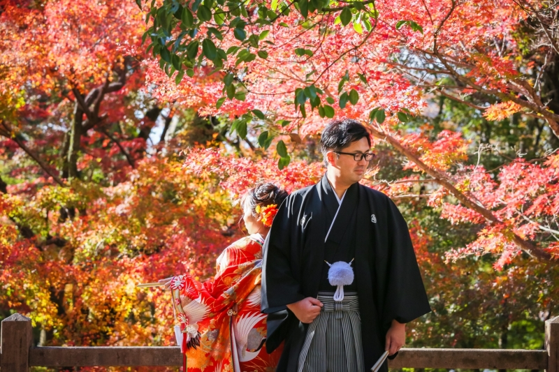 下に降りてきて、紅葉が見頃～！！