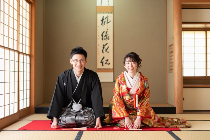 和室に移動しまして、やっぱり正座は外せない!