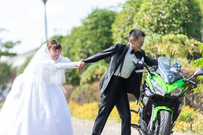 次はバイクと一緒に！待ってよ～！！