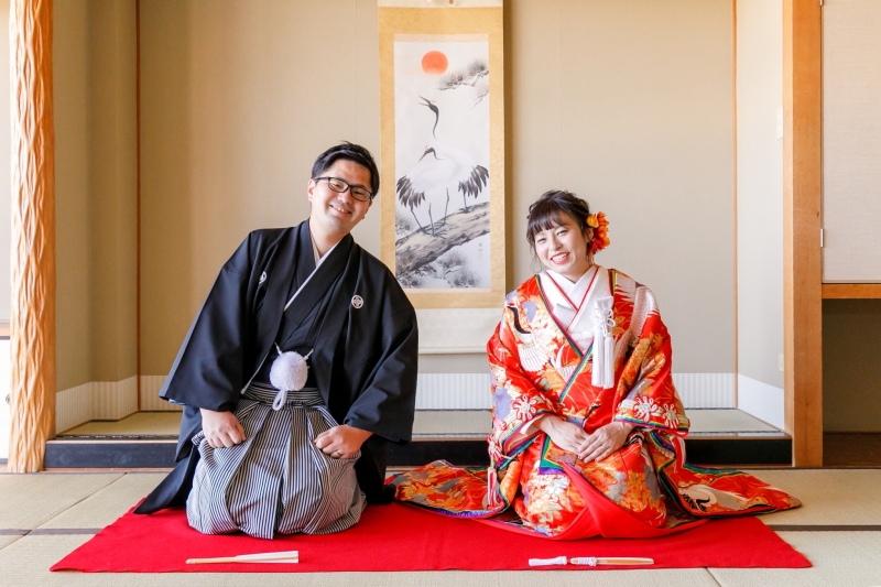 まずは和室でしっとり。撮影スタートです！