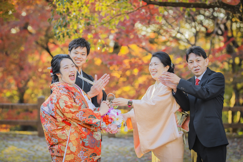 このブーケは、お母様からの手作りプレゼント！