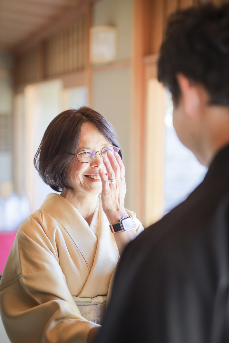 お母様から新郎さんへのメッセージも！