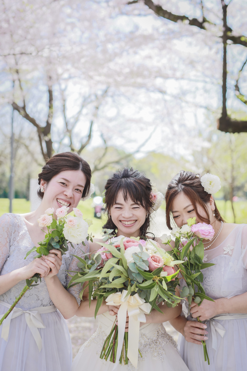 妹さんとご友人によるブライズメイドが超カワイイ♪