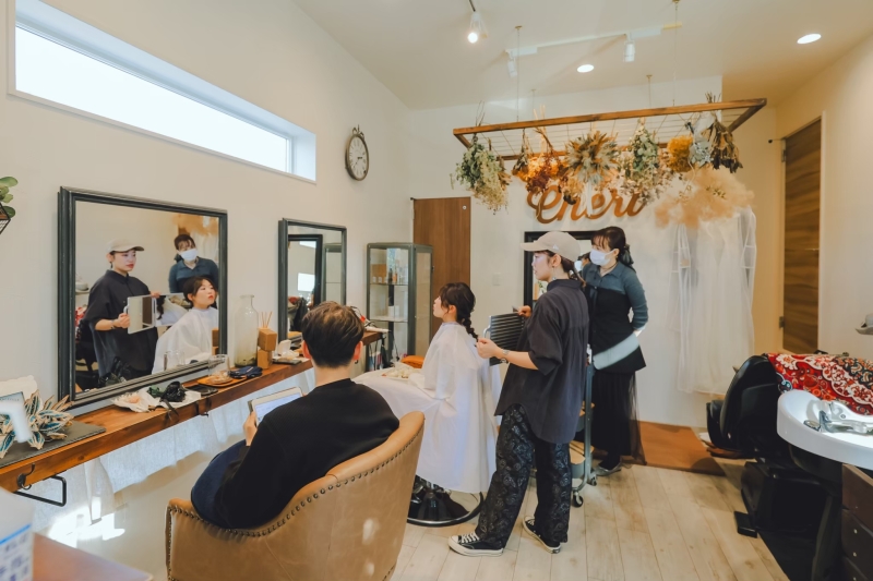 常滑の提携サロンにてお支度スタート~!