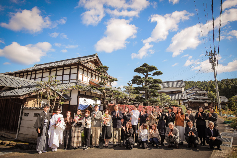 ～ご自宅フォト～　新婦さんの地元、福井県越前市にてファミリーフォトウェディング！