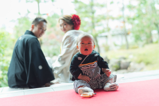 お子様と一緒に家族フォト　～岐阜公園＆縁側で～