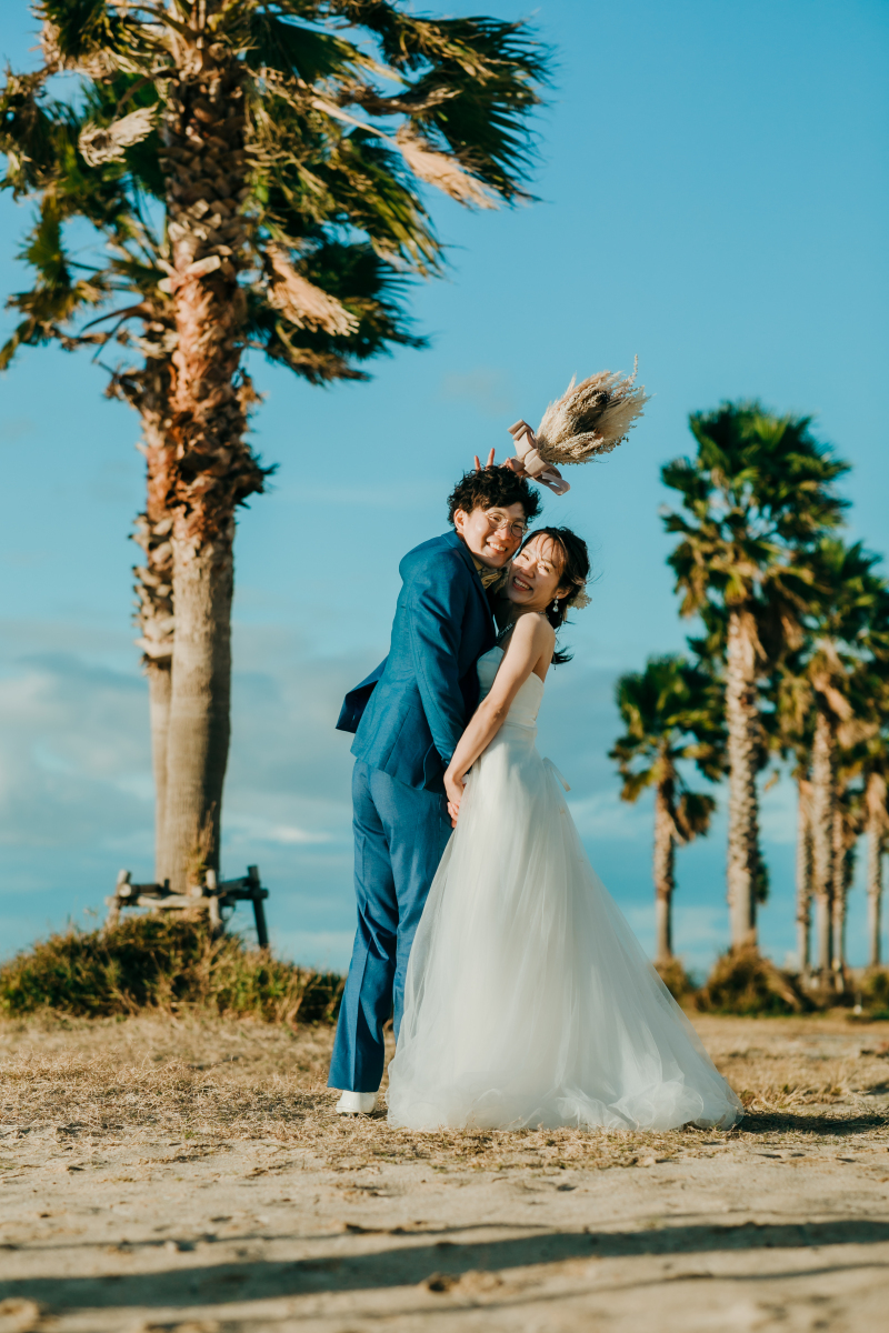 ヤシの木がめっちゃ”海&ハワイ”感。