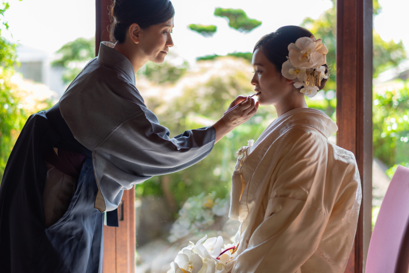 まずは、お支度シーンからスタート