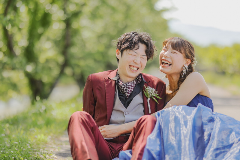 結びの一枚は、お二人らしい笑顔いっぱいのお写真に