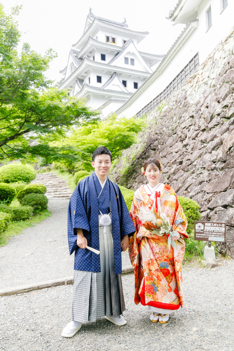 結びのシーンは、”郡上八幡城”へ