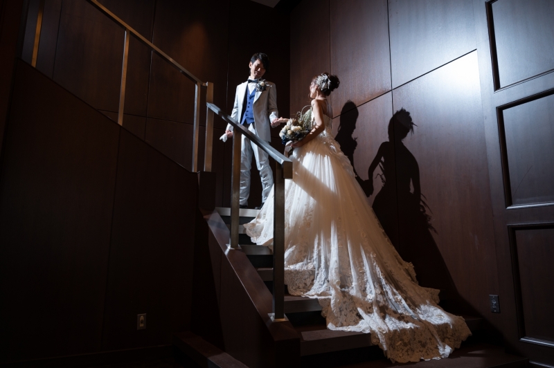 バックスタイルが活かしたロング階段でのフォト！