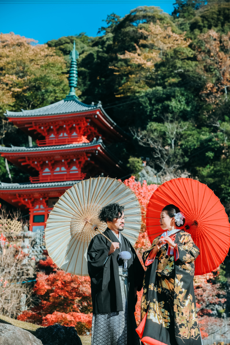 くっきり色を強めに。