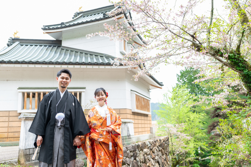 小倉公園に移動して”桜＆お城フォト”です～！