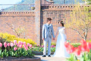 お花畑と桜フォト(^^)/