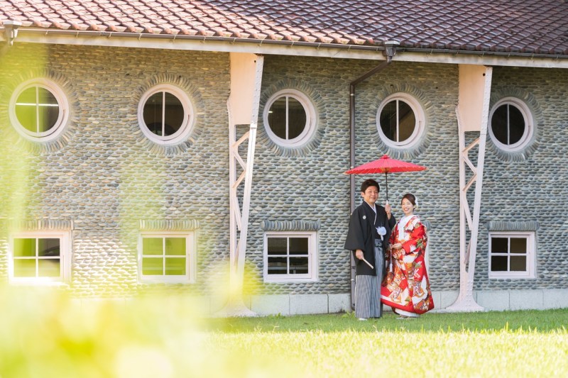 レトロでピンク色の建物がカワイイ(^^)