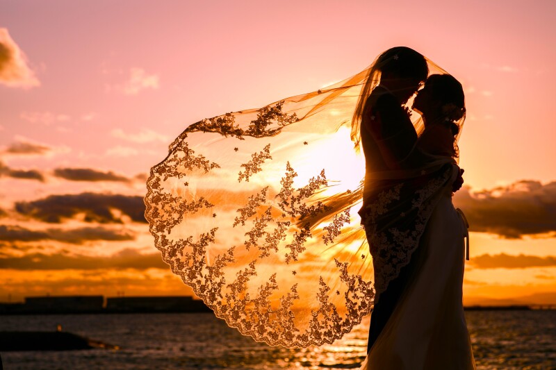 ベールを使って、、、