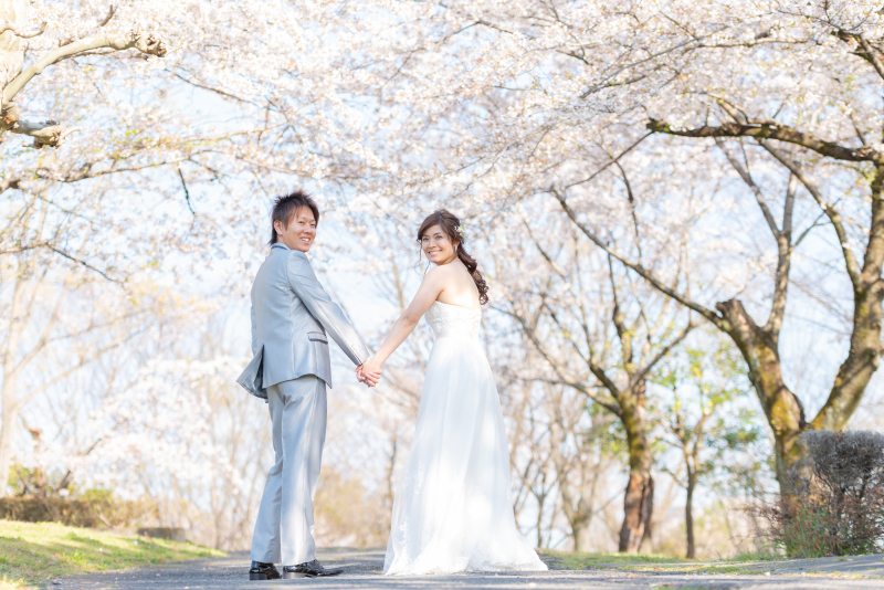 満開の桜とお二人にうっとり~