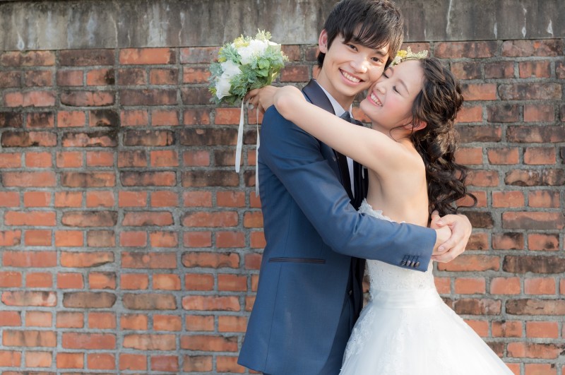 背伸びして〜ギュッ!