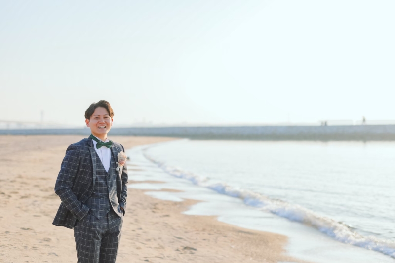 新郎さんのソロも撮りますよ~!