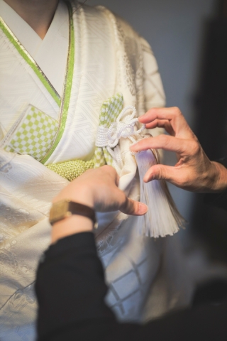 着付師による着付け(洋装の場合はフィッティング)