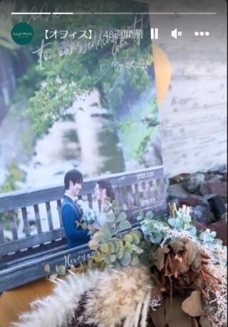 キャンパス生地ウェルカムボード(455×380)※縦or横がお選びいただけます。