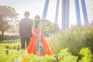 LAUGH PHOTO WEDDING_洋装ロケーション（冬・秋）