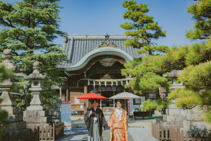 【大垣】和装1着ロケーション 100～150カット前後データ付／大垣への出張費／専門店の豊富な衣装からお選び頂けます